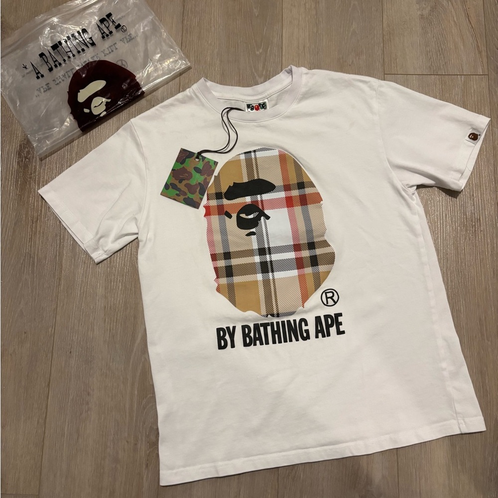 A Bathing Ape White Graphic T-Shirt
